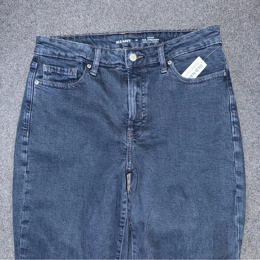 NWT Old Navy High Waisted O.G. Straight Jeans Women’s 10 Dark Wash Fae